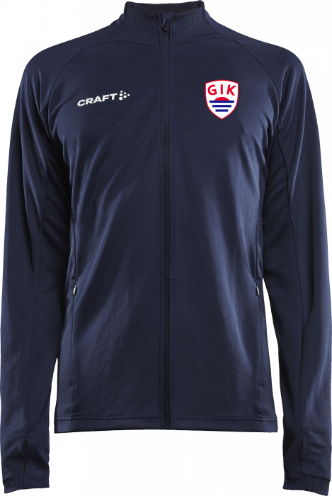 Craft - Gik Shirt W. Zip Junior - Navy blue