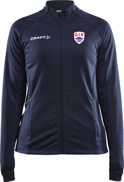 Craft - Gik Shirt W. Zip Woman - Navy blue